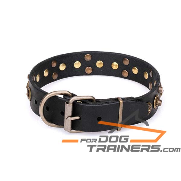 Royal Design Dog Collar with Super Strong D-Ring