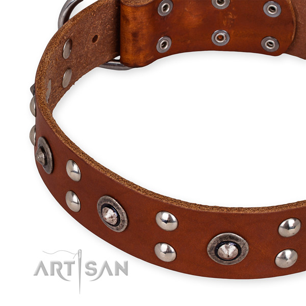 Top quality Leather Dog Collar