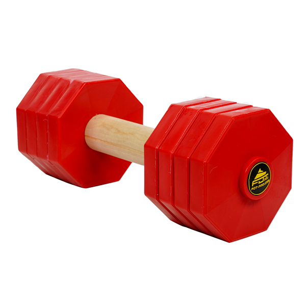 Strong wooden dog dumbbell