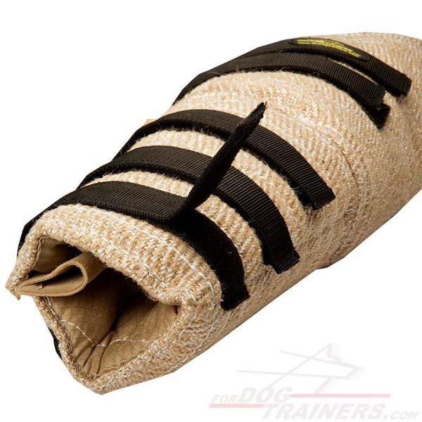 Hidden dog bite sleeve - jute material