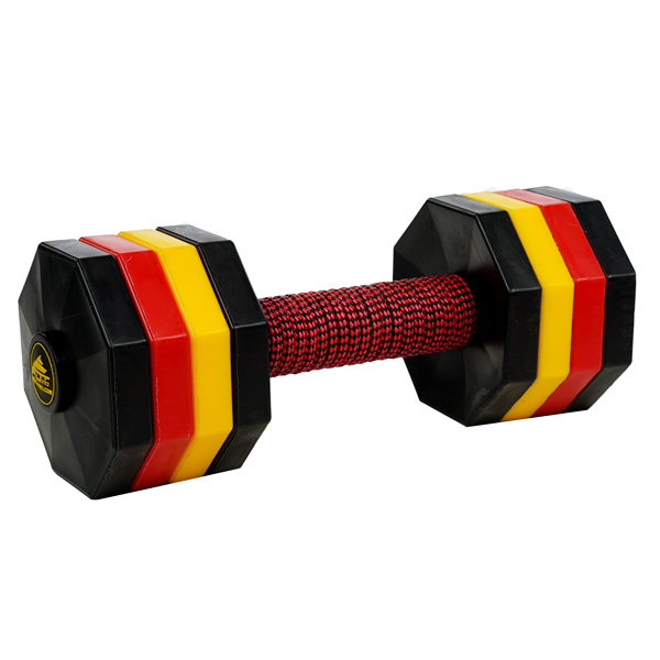 Training Dog Dumbbell with Removable Plastic Weight Plates